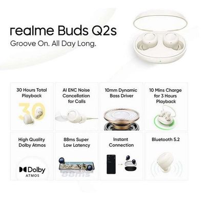 Realme Buds Q2s TWS (Paper White)