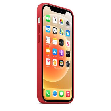 Чехол для Apple iPhone 12/12 Pro Silicone Case with MagSafe - PRODUCT RED (MHL63)