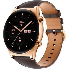 Смарт-Годинник - Honor Watch GS 3 46mm with Leather Strap (Gold) EU Global