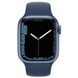 Смарт-Часы - Apple Watch Series 7 GPS 41mm Blue Aluminum Case With Blue Sport Band (MKN13)