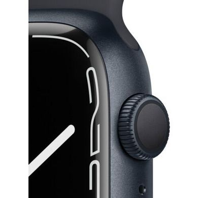 Смарт-Часы - Apple Watch Series 7 GPS 41mm Midnight Aluminum Case With Midnight Sport Band (MKMX3)