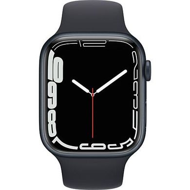 Смарт-Годинник - Apple Watch Series 7 GPS 41mm Midnight Aluminum Case With Midnight Sport Band (MKMX3)